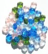 50 9mm 3-Petal Spring Pansy Flower Bead Mix Pack